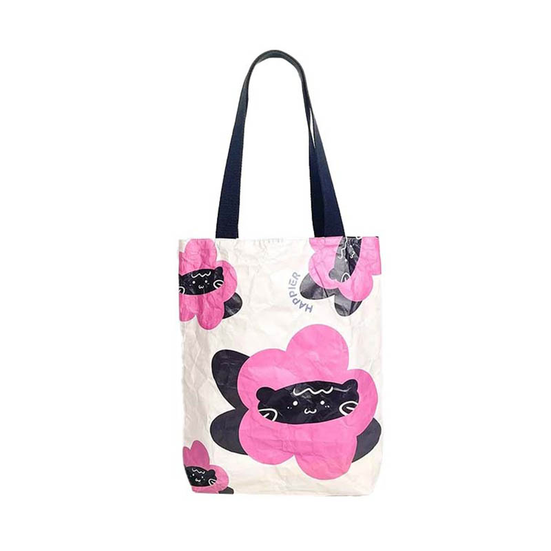 Beg tyvek tote dengan percetakan cmyk