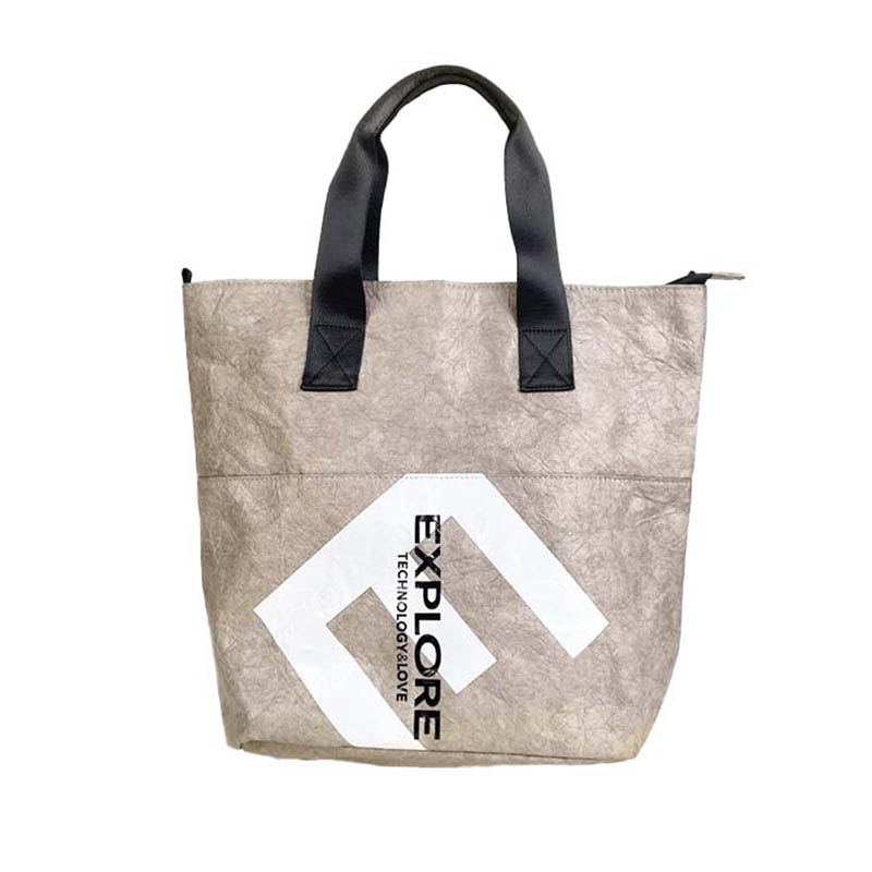 Beg tyvek tote dengan zip