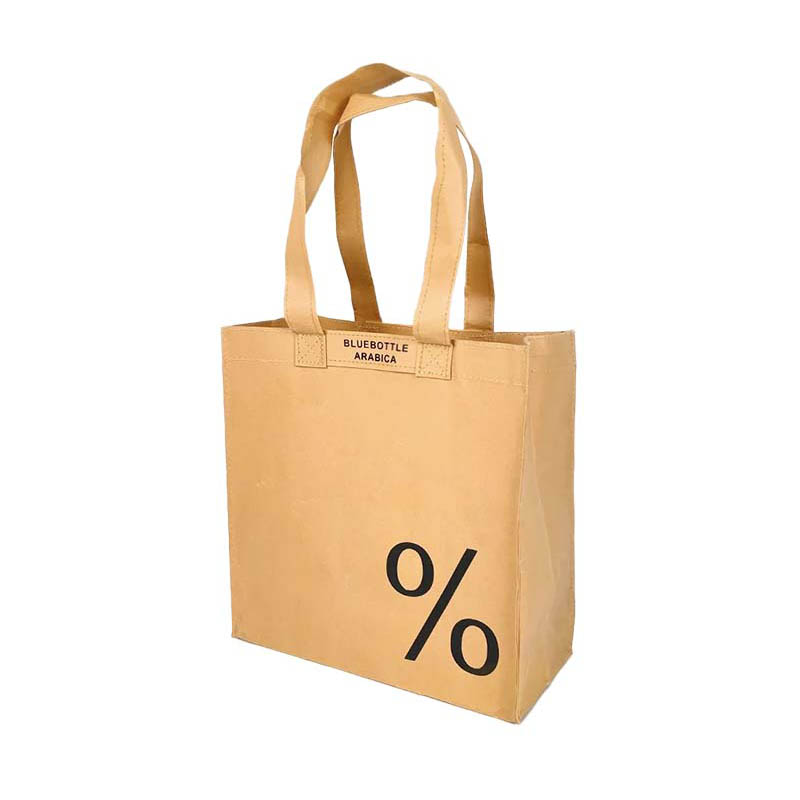 Beg tote kertas kraft yang boleh dibasuh